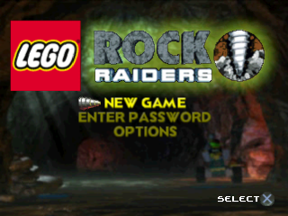 LEGO Rock Raiders title screen for Playstation